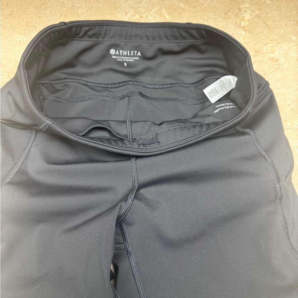 Athleta Black High-Rise Bike Shorts - Picture 7 of 9